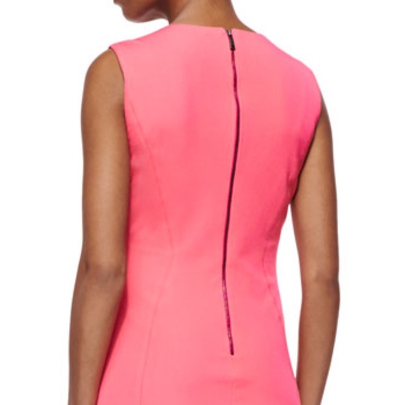 Elie Tahari Axel Asymmetric Inset Sheath Dress - Picture 2 of 8